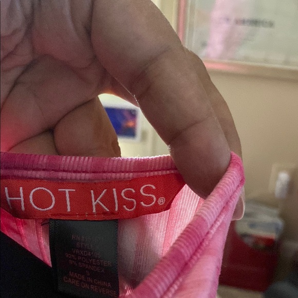 Hot Kiss Pink and White Sleeveless Bodycon Maxi - Picture 3 of 3